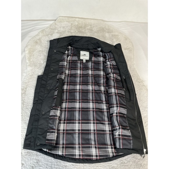 ROOTS 73 Men's Gray Full Zip Vest Traillake Plaid Lined Logo - Picture 3 of 7